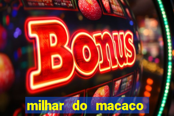 milhar do macaco que mais saem no jogo do bicho